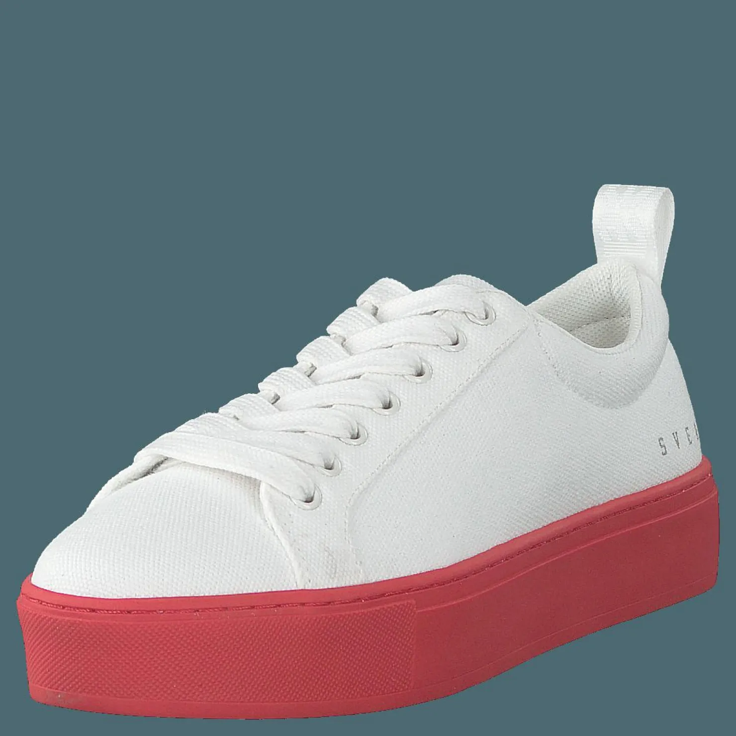 Svea Arlo Three Antique White, Red Outsole Vit Best