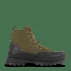 Polo Ralph Lauren Armin Waxed Twill Sneaker Boot Canopy Olv Green Discount