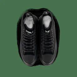 Polo Ralph Lauren Armin Waxed Twill Trainer Boot Black Svart Online