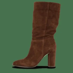 Lauren Ralph Lauren Artizan II Suede Boot Chestnut Brown Beige Discount