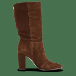 Lauren Ralph Lauren Artizan II Suede Boot Chestnut Brown Beige Discount