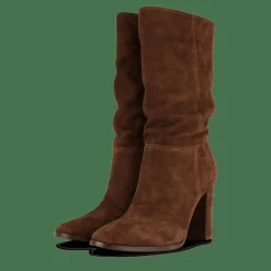 Lauren Ralph Lauren Artizan II Suede Boot Chestnut Brown Beige Discount