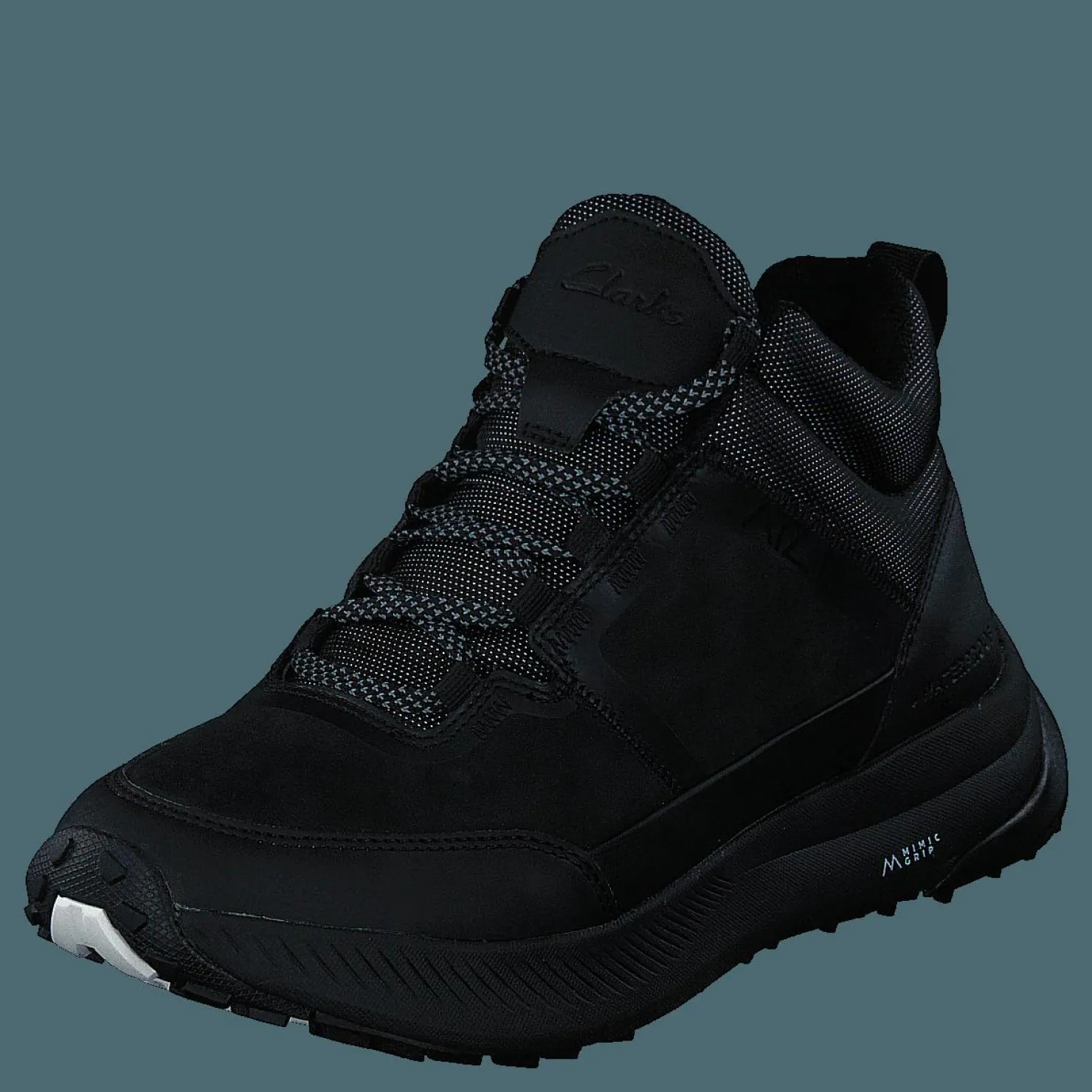 Clarks Atl Trailup Wp Black Nubuck Svart Outlet