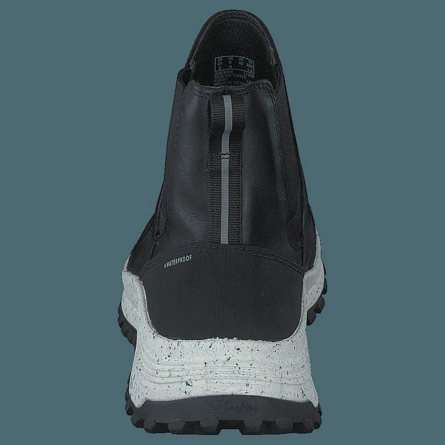 Clarks Atltrekupwp Black Leather Svart Clearance