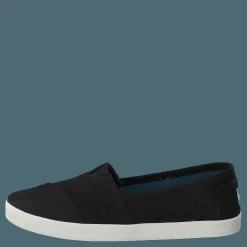 Toms Avlon Slip-On Black Coated Canvas Svart Outlet