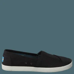 Toms Avlon Slip-On Black Coated Canvas Svart Outlet