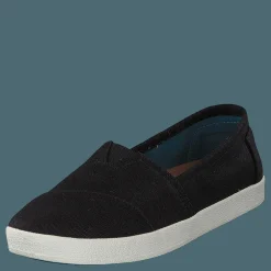 Toms Avlon Slip-On Black Coated Canvas Svart Outlet
