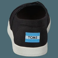 Toms Avlon Slip-On Black Coated Canvas Svart Outlet