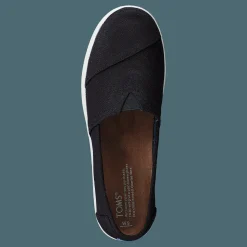 Toms Avlon Slip-On Black Coated Canvas Svart Outlet