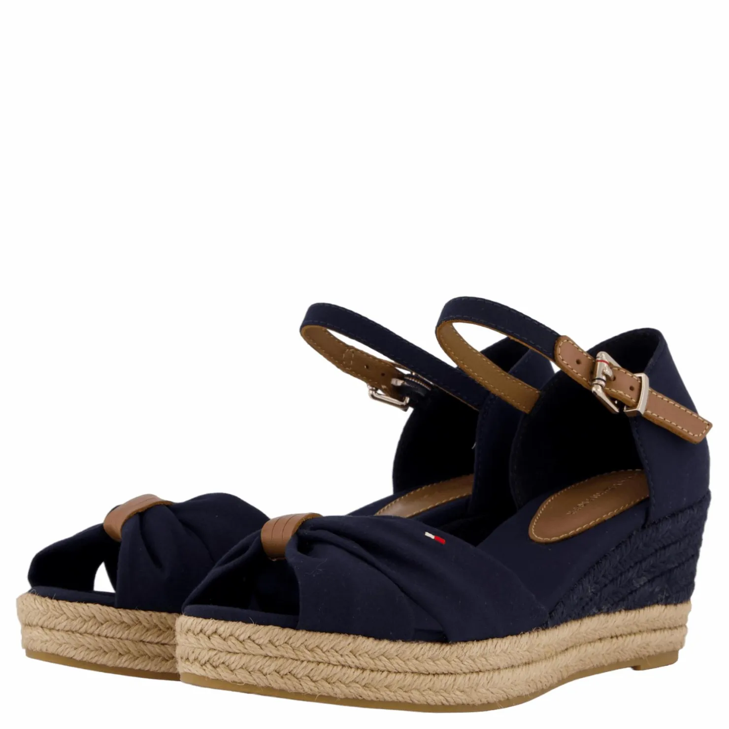 Tommy Hilfiger Basic Open Toe Mid Wedge Blå