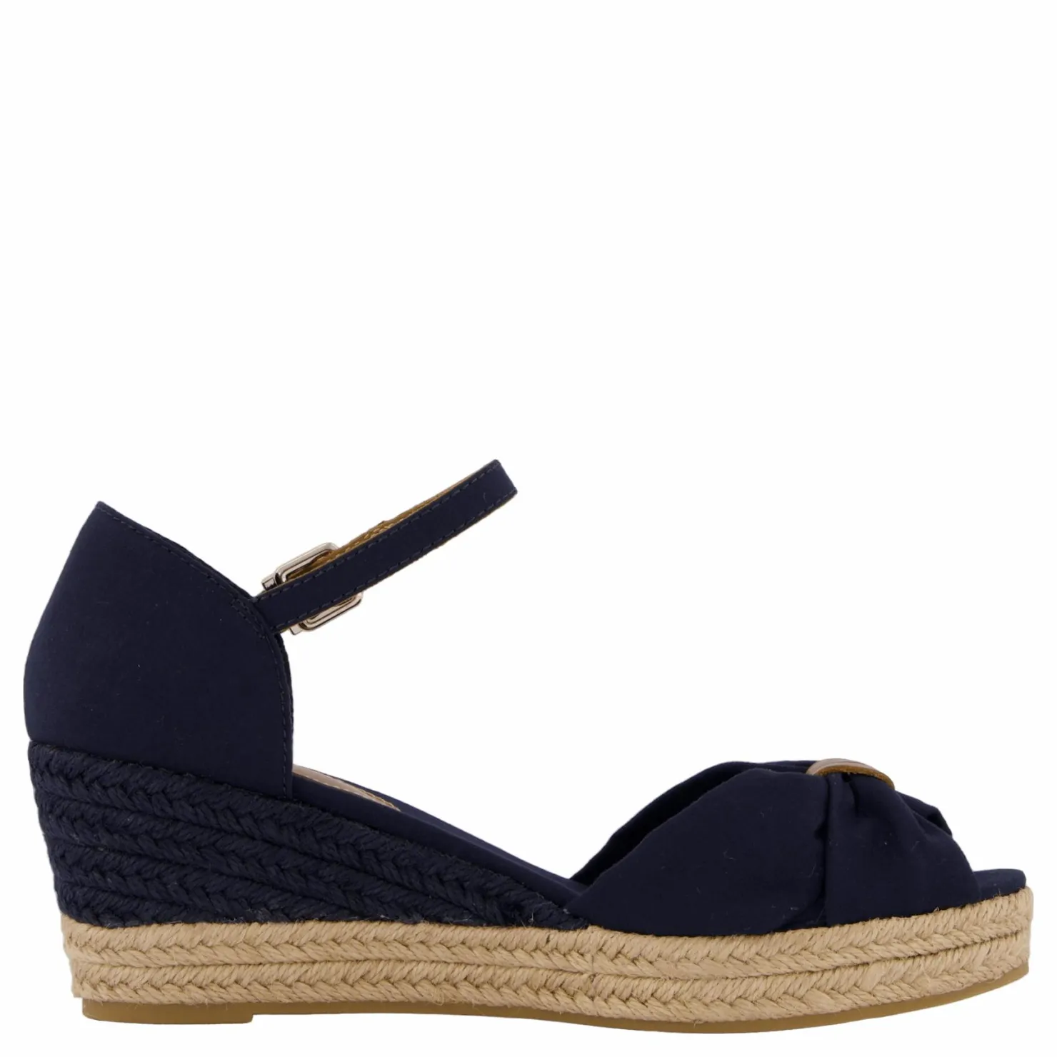 Tommy Hilfiger Basic Open Toe Mid Wedge Blå