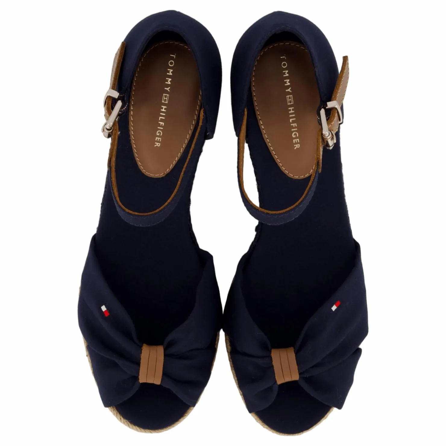 Tommy Hilfiger Basic Open Toe Mid Wedge Blå