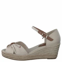 Tommy Hilfiger Basic Open Toe Mid Wedge Classic Beige Brun Best
