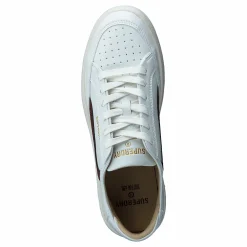 Superdry Basket Lux Low Trainer Optic/oxblood Blå Clearance