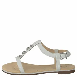 Clarks Bay Blossom White Patent Beige New