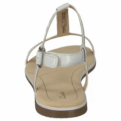 Clarks Bay Blossom White Patent Beige New