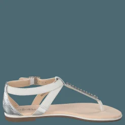 Clarks Bay Poppy White Silver Silver, Beige och Vit Online