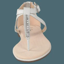 Clarks Bay Poppy White Silver Silver, Beige och Vit Online