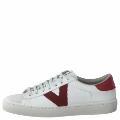 Victoria Berlin Piel Contraste Burdeos Vit, Beige och Brun Sale