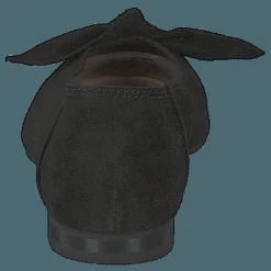 Bianco Berna Suede Bow Shoe 101 - Black 1 Svart Online