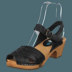 Mohedatoffeln BETTY FLEX Pull Up Brun och Svart Clearance