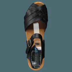 Mohedatoffeln BETTY FLEX Pull Up Brun och Svart Clearance