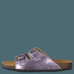 Bianco Biabetricia Buckle Sandal 468 Pink Snake Lila och Brun Outlet