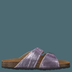 Bianco Biabetricia Buckle Sandal 468 Pink Snake Lila och Brun Outlet