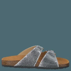 Bianco Biabetricia Buckle Sandal 918 Silver Snake Silver, Brun och Grå Best