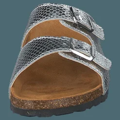 Bianco Biabetricia Buckle Sandal 918 Silver Snake Silver, Brun och Grå Best