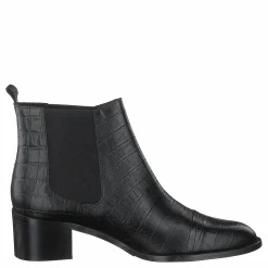 Bianco Biacarol Croco Dress Chelsea Black Svart Discount