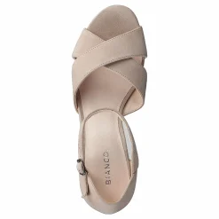 Bianco Biacate Suede Cross Sandal 271 Nougat 1 Brun Discount