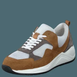 Bianco Biadakota Suede Sneaker 221 Medium Brown Grå och Brun Discount