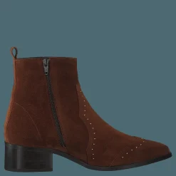 Bianco Biadora Western Ankle Boot Cognac 1 Brun Hot