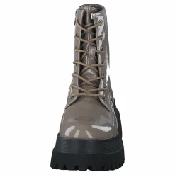 Bianco Biagas Laced Up Platform Boot  Taupe Grå och Brun Outlet