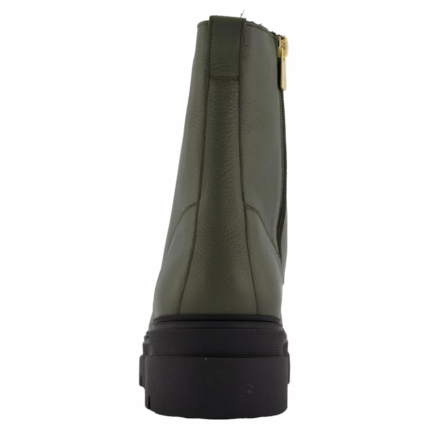 Tommy Hilfiger Bicolor Leather Lace-up Army Green Grön Best