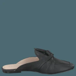 Bianco Birke Assymetric Bow Mule 100 - Black Svart Outlet
