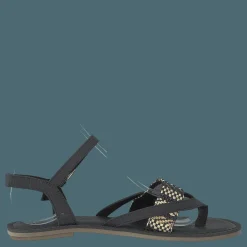 Toms Black Canvas Geometric Woven Black Svart Outlet