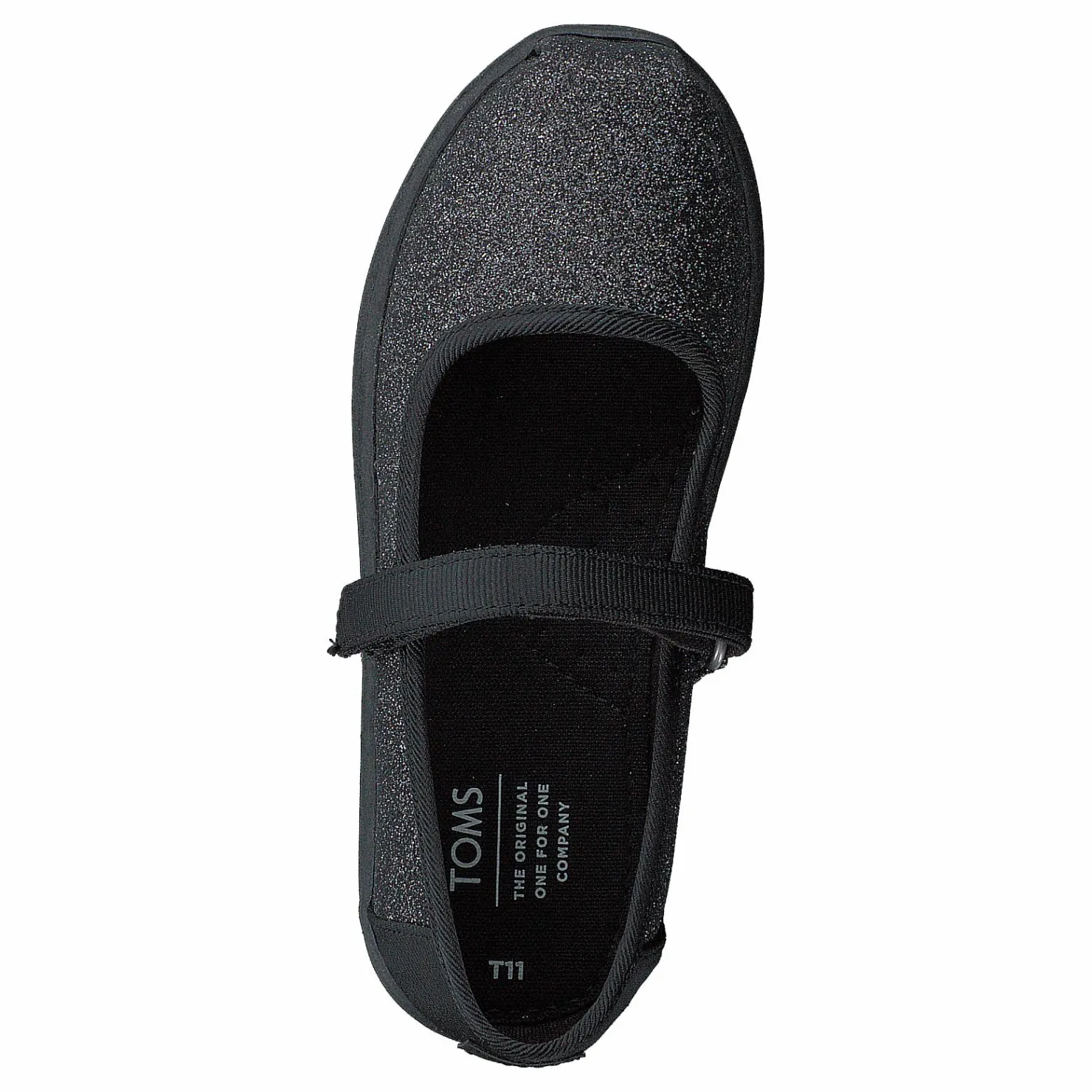Toms Black Iridescent Glm Tn M Jane Black Svart Clearance