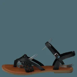 Toms Black Leather Black Svart
