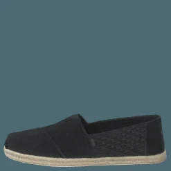 Toms Black Suede Emb/rope Mn Alpr E Black Svart Discount