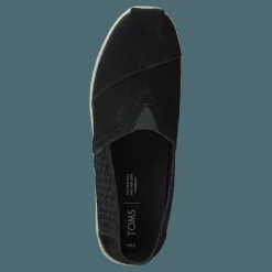 Toms Black Suede Emb/rope Mn Alpr E Black Svart Discount