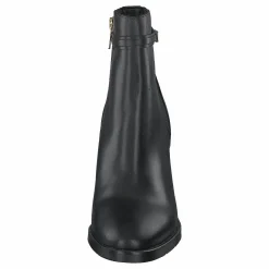 Tommy Hilfiger Block Branding High Heel Boot Black Svart Discount