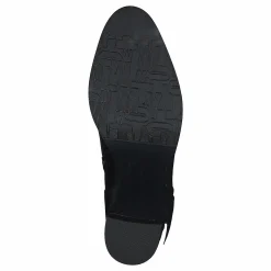 Tommy Hilfiger Block Branding High Heel Boot Black Svart Discount