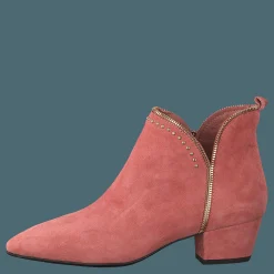 Sofie Schnoor Boot Raw Zip Suede Cher - Cherry Rosa New
