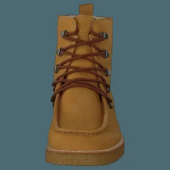 Angulus Boot With Wool Lining And Wide 2580 Camel Brun