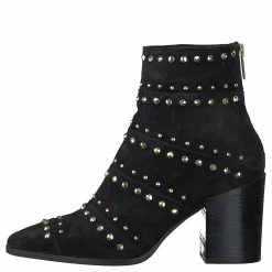 A Pair Bootlet W/Rivets Black Suede Svart Online