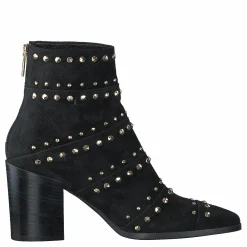 A Pair Bootlet W/Rivets Black Suede Svart Online