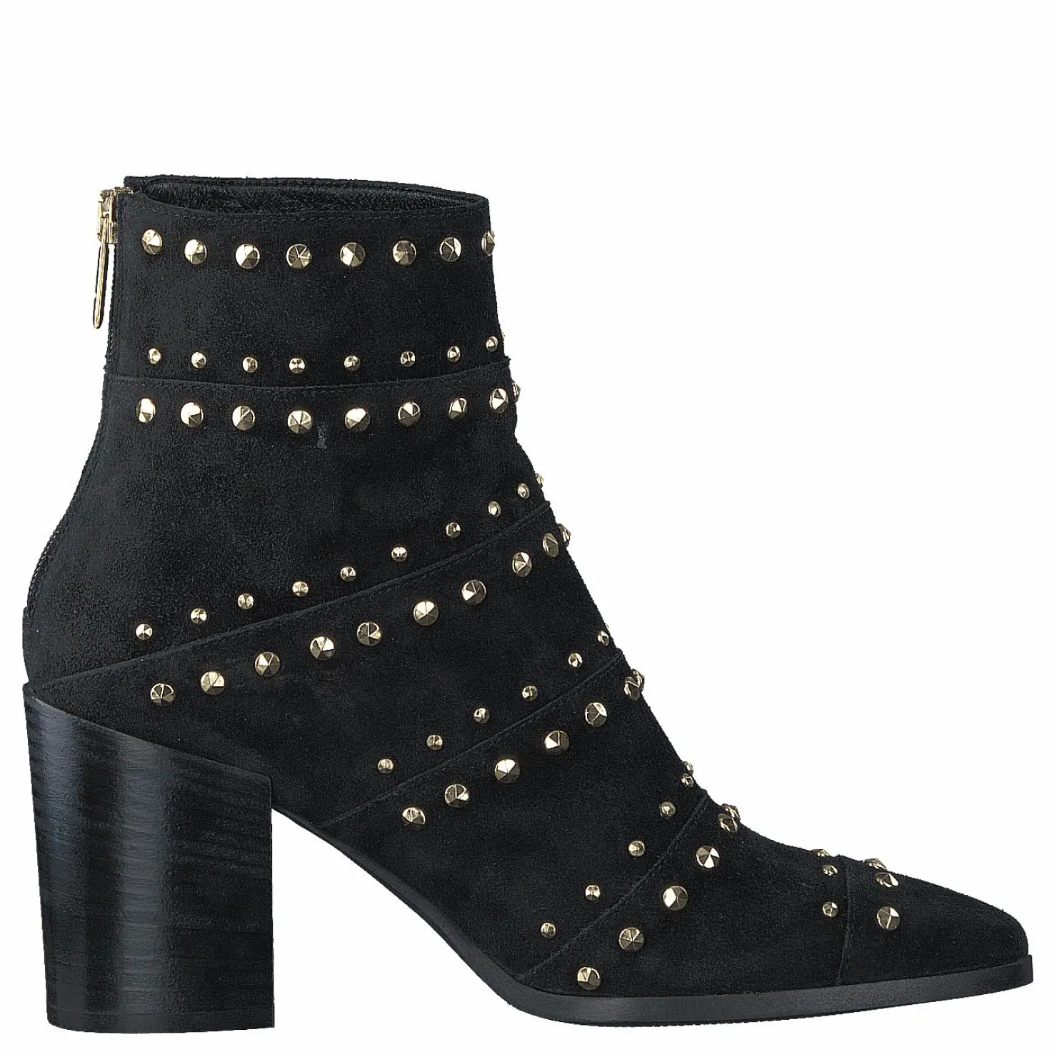 A Pair Bootlet W/Rivets Black Suede Svart Online
