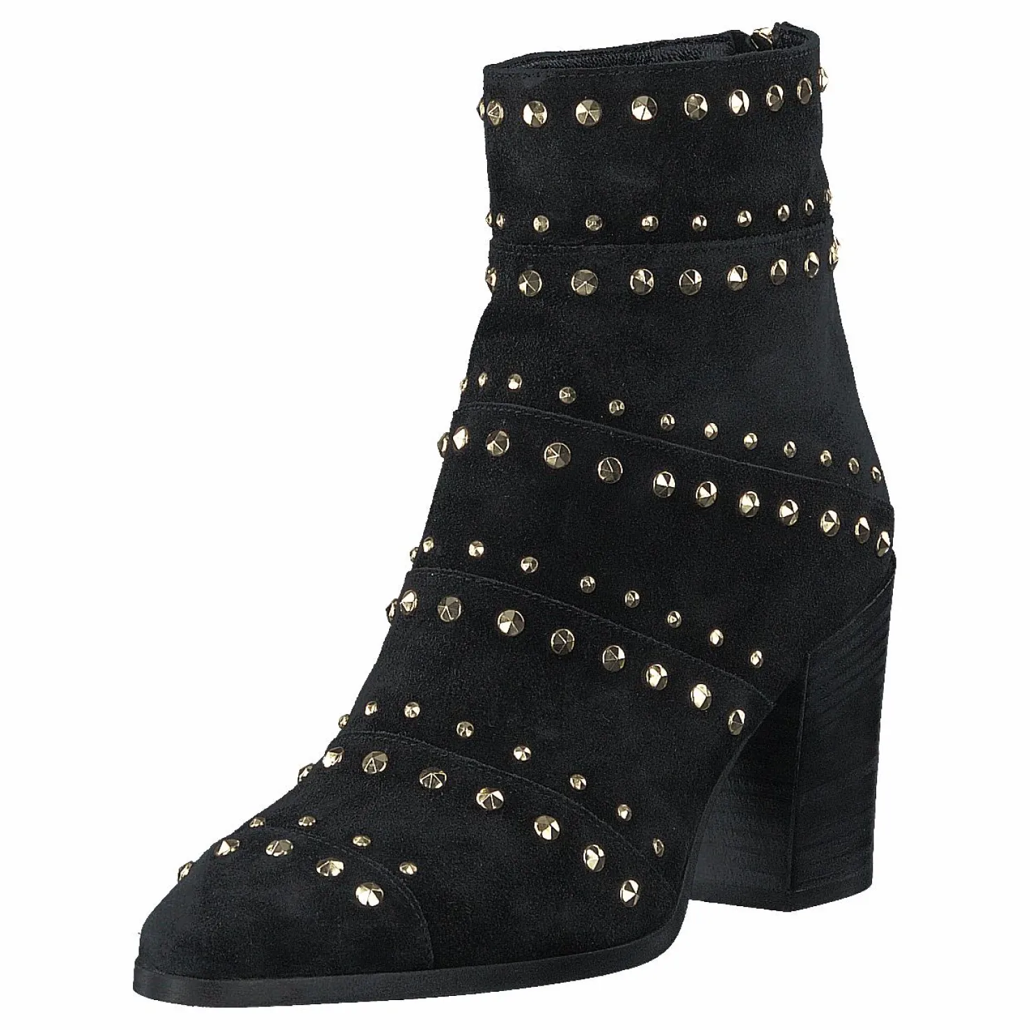 A Pair Bootlet W/Rivets Black Suede Svart Online